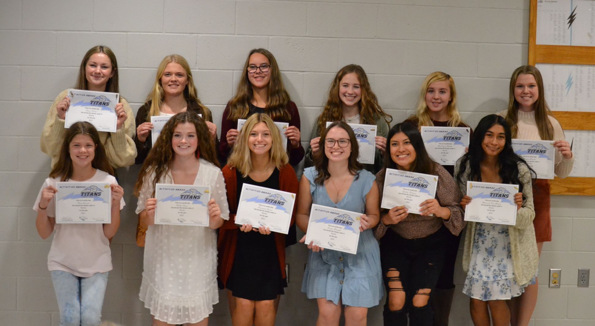TCU tennis letterwinners